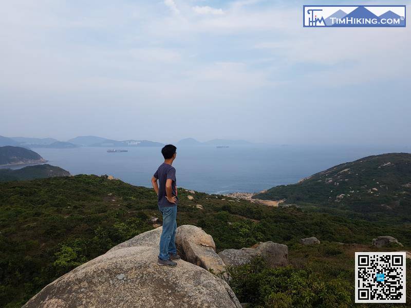 在涼亭可眺望海景