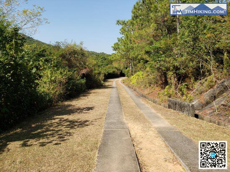 沿住極之寬闊的石屎路出去