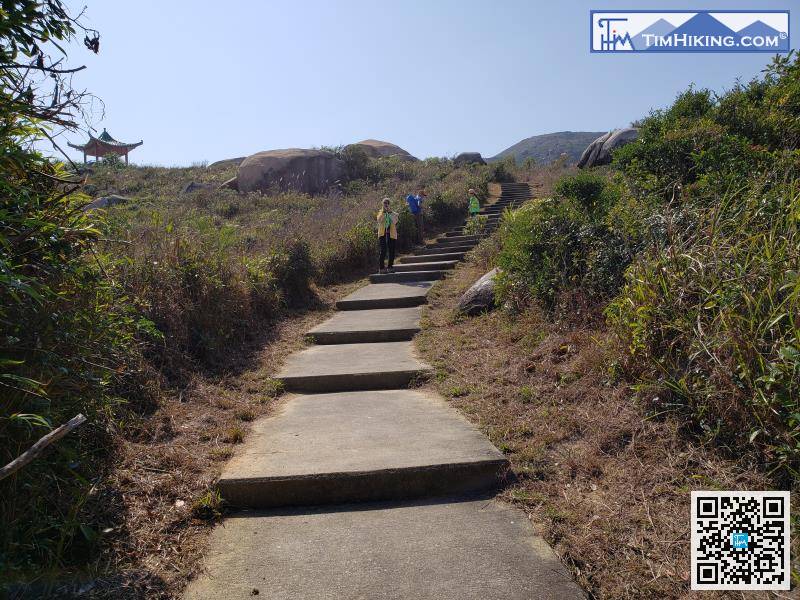 直行上山去