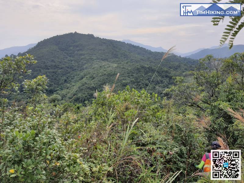 接下來望住前方的山峰落山，但並不需要登上。