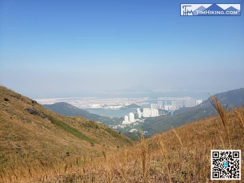 A few steps ahead, can see the airport on the right,