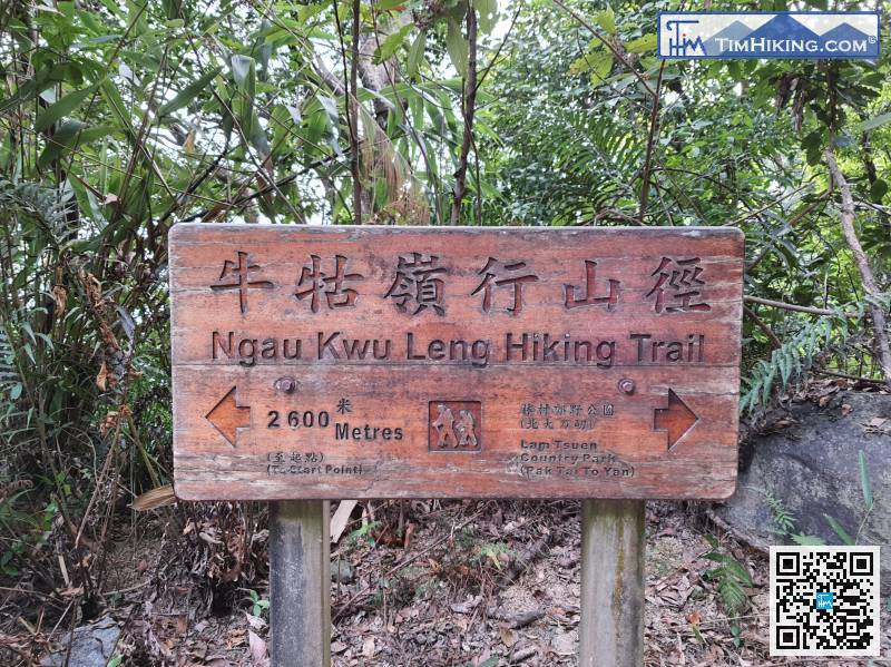 前行就是往林村郊野公園北大刀屻