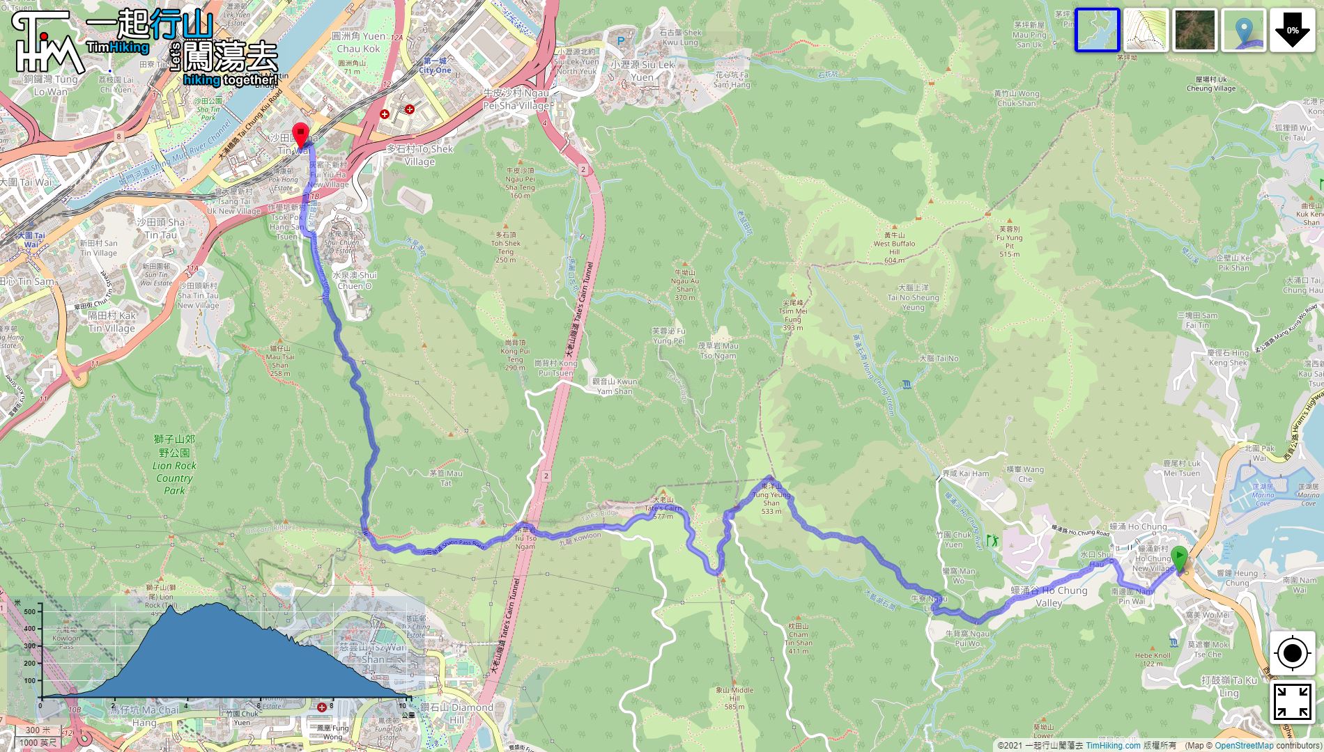 「東洋山 慈沙古道」路線地圖