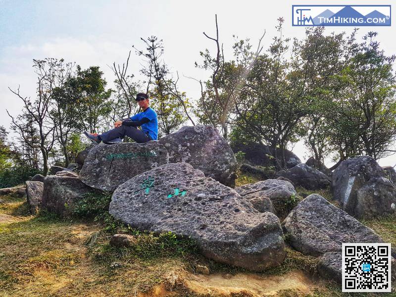 標高柱及草山地標就在右手面大約20米處，一般跑山只會到草山地標打卡後便離開。