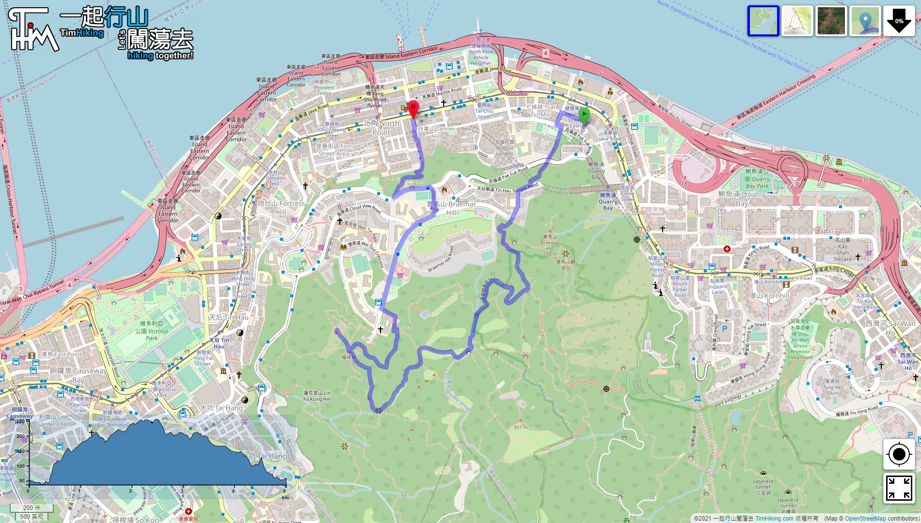 「Banana Rock Forest」路線Map