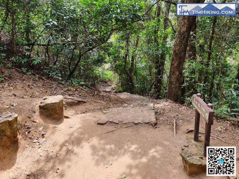 接下來，跟着路牌往花心坑方向落山，