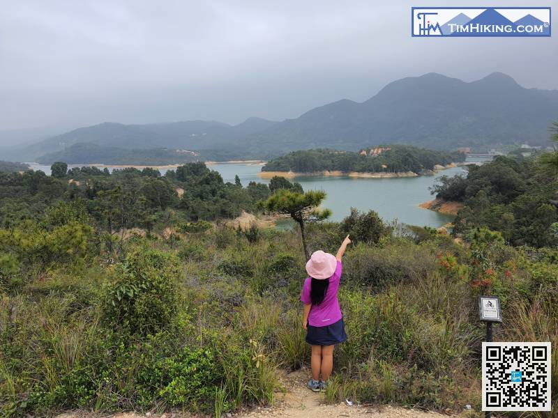 一會兒，來到一條特別的標距柱BW313A，有非常遼闊的風景。