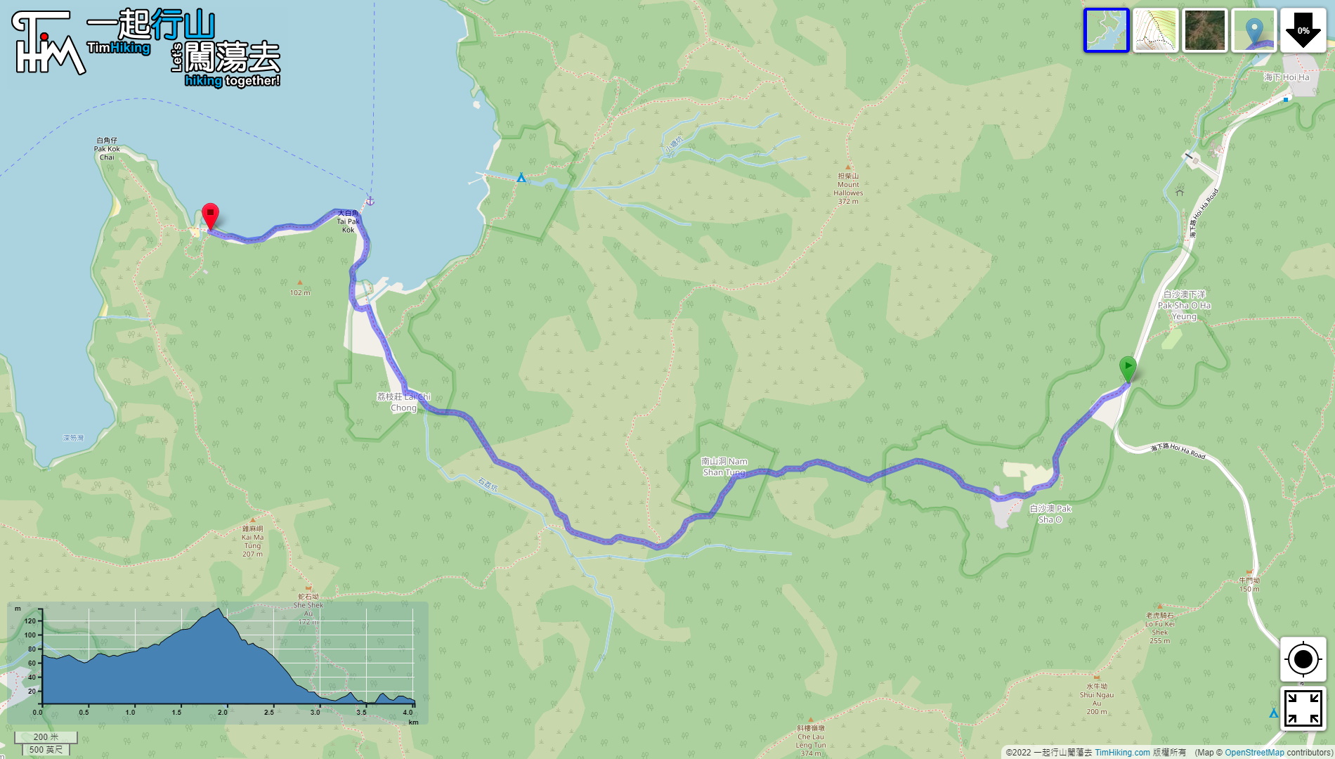 「荔枝莊」路線地圖