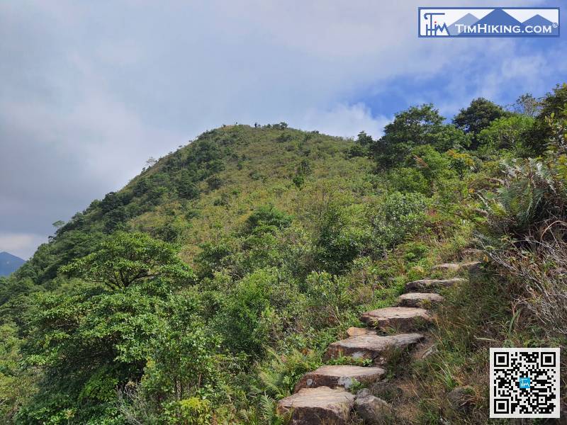 前後行不到15分鐘，正前方的山峰就是觀音山了。