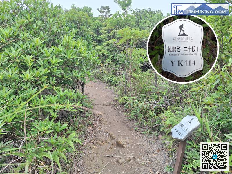 去到標距柱YK414，