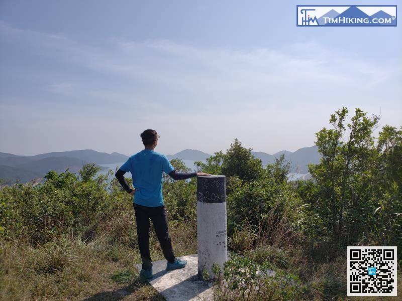 在擺頭墩山頂的景色不是那麼開揚，因為周圍的草木都長得比較高。